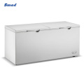 600L Double Doors Top Open Horizontal Electric Deep Chest Freezer